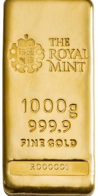 AU Gold Cast Bar 1KG [The Royal Mint]